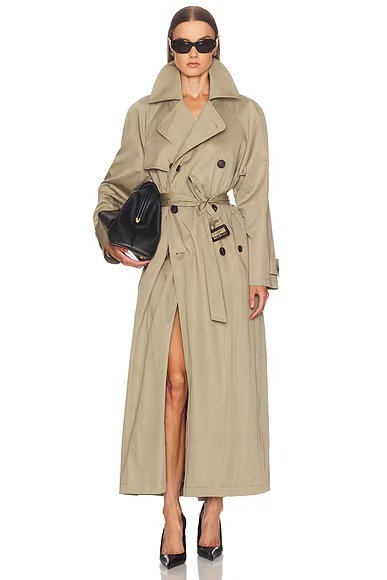Cocoon Maxi Trench Coat Explorer Beige