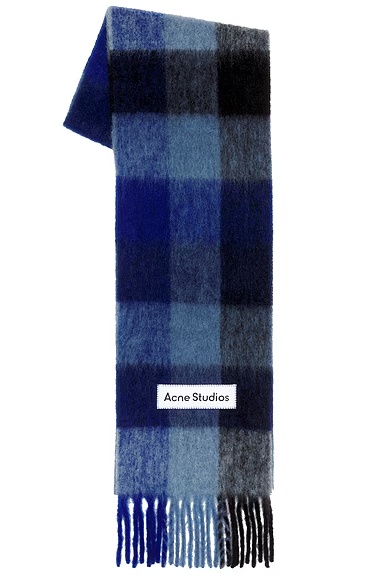 Vally Scarf Dark Navy, Black, & Blue
