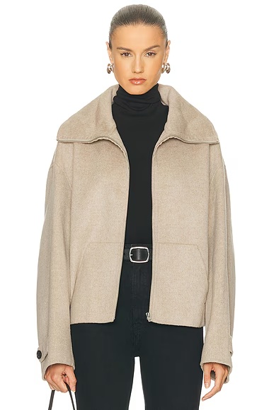 Olemmy Cashmere Jacket Oatmeal Melange