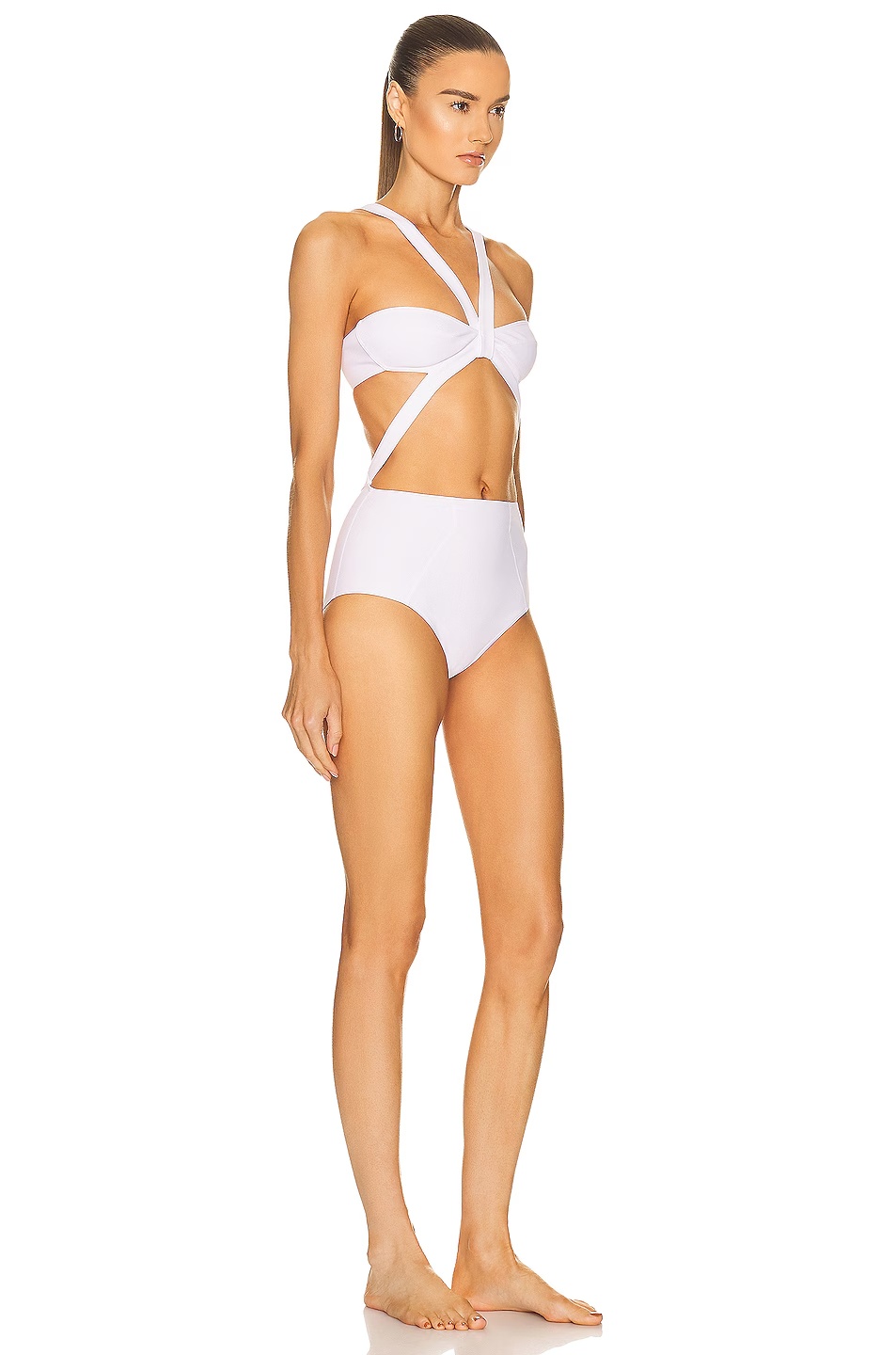 Original One Piece Bikini Swimsuit Blanc