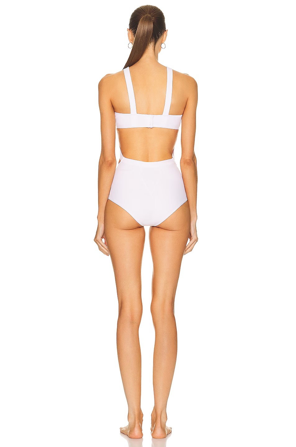 Original One Piece Bikini Swimsuit Blanc