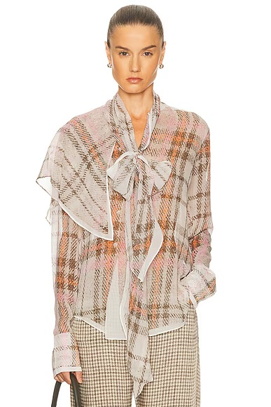 Senelle Top Grey & Pink