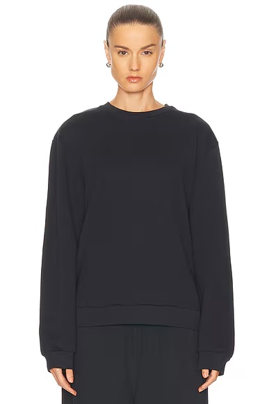 Faihra U Face Crewneck Sweater Black