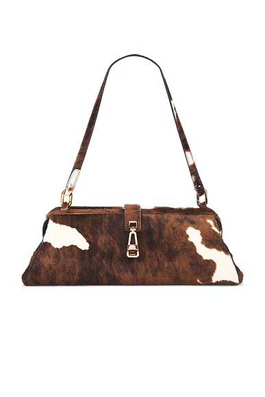 Paola Clutch Ivory & Cognac Multi