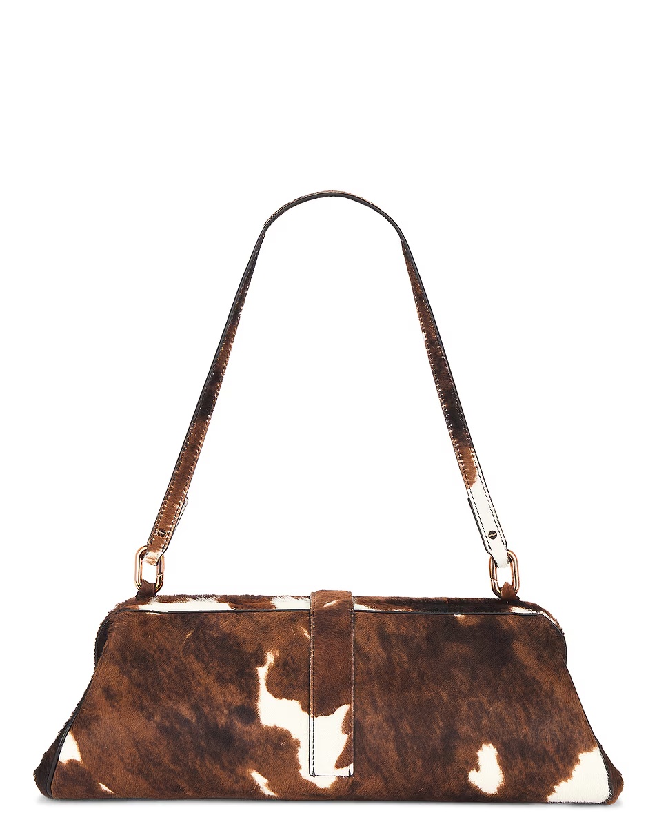 Paola Clutch Ivory & Cognac Multi