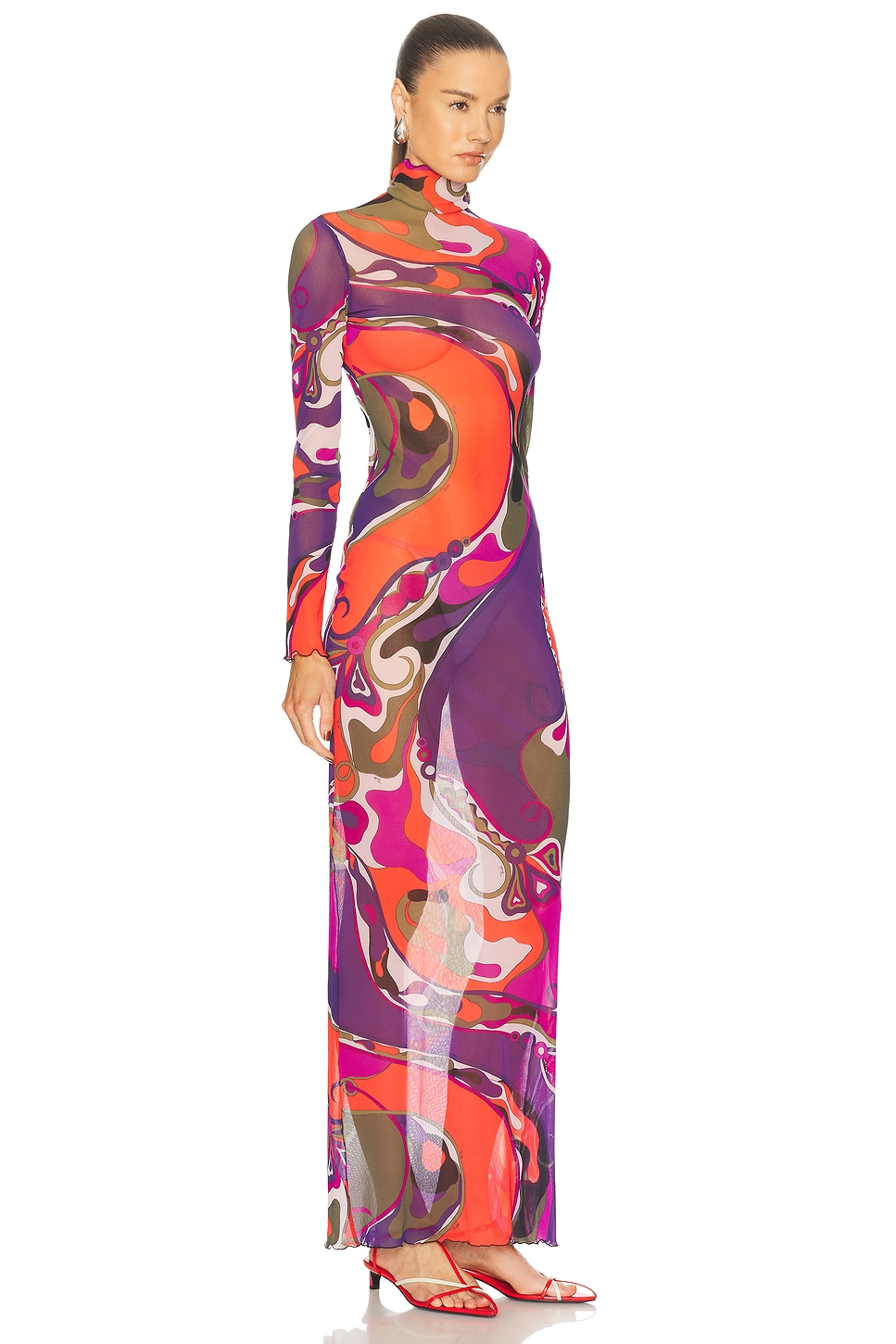 Long Sleeve Dress Multicolor