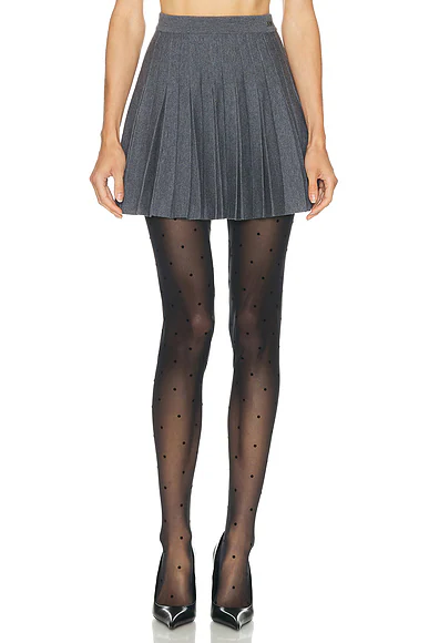 Pleated Skirt Heather Grey