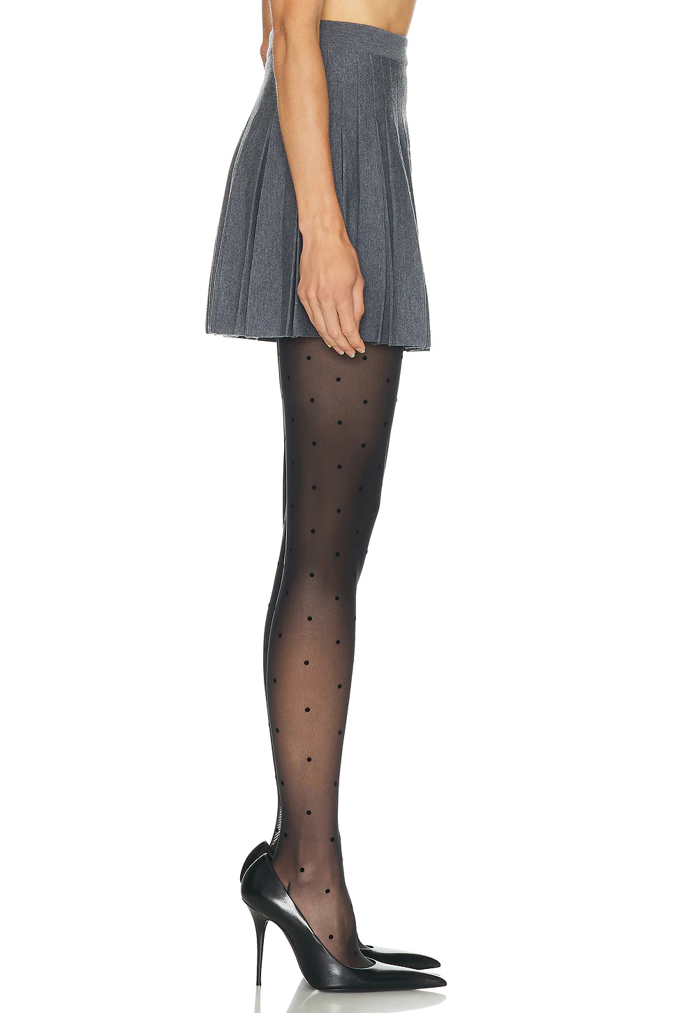 Pleated Skirt Heather Grey