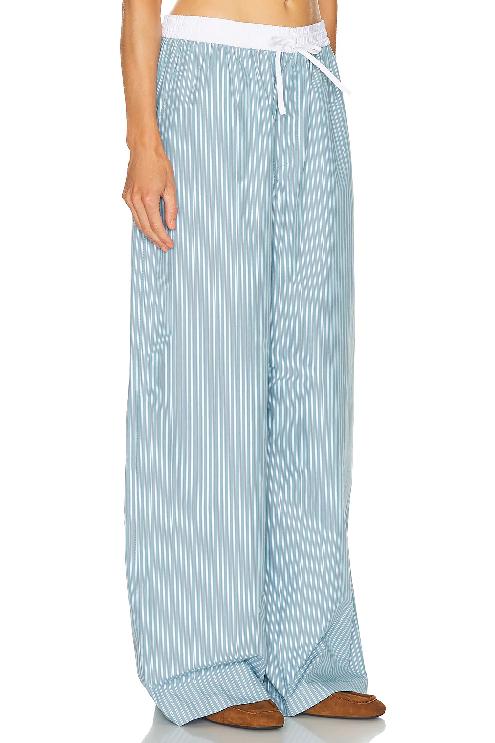 Pijama Striped Pant Turquoise Blue