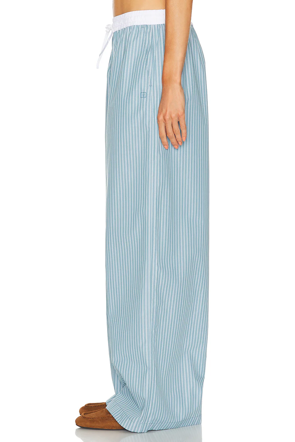 Pijama Striped Pant Turquoise Blue