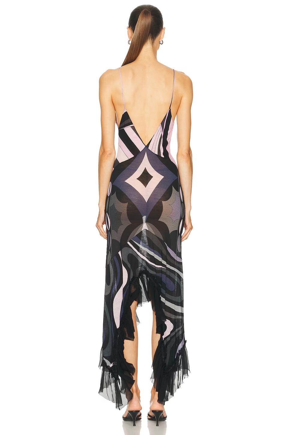 Maxi Dress Pink & Black