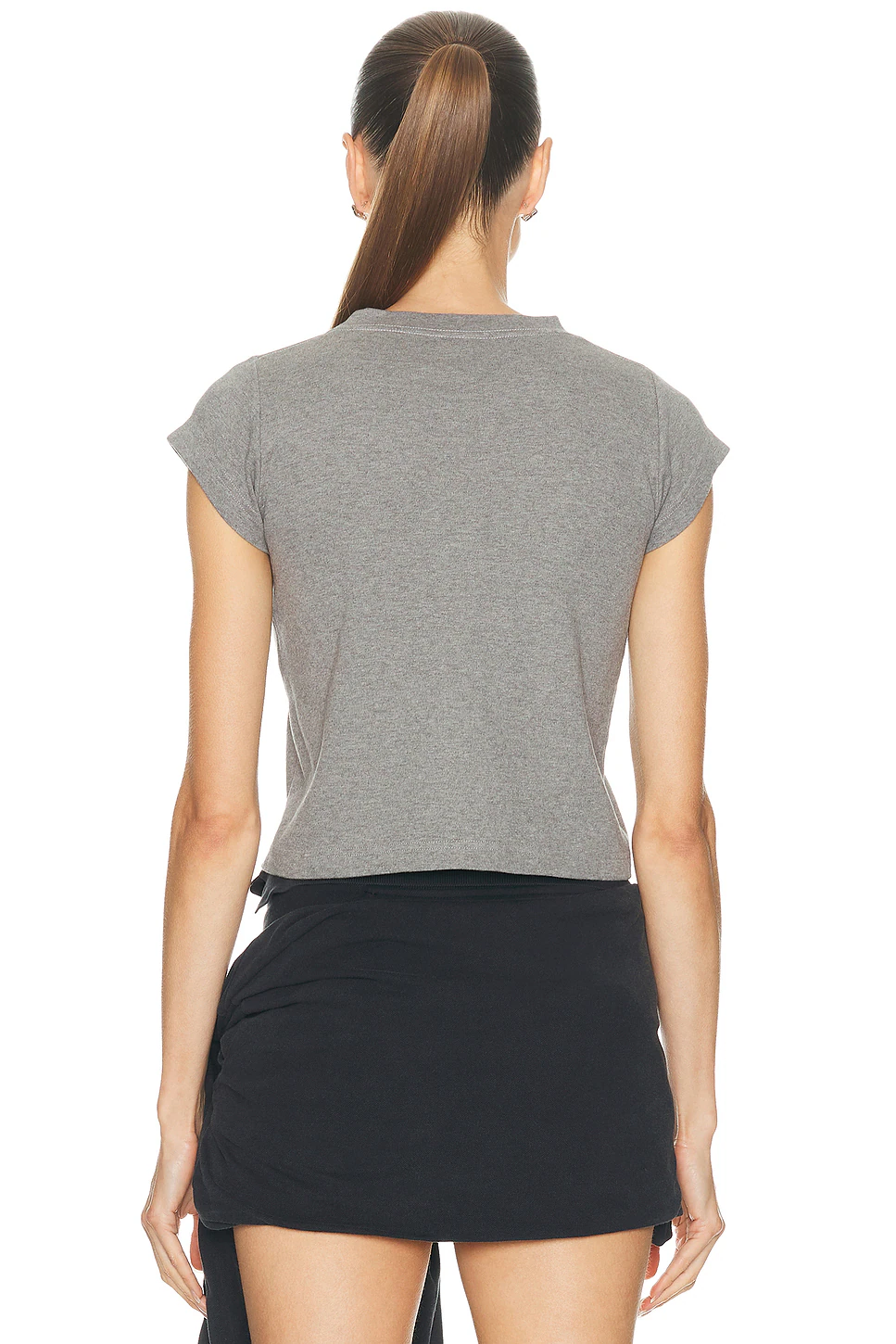 Shrunk T Shirt Dark Heather Grey & Blue