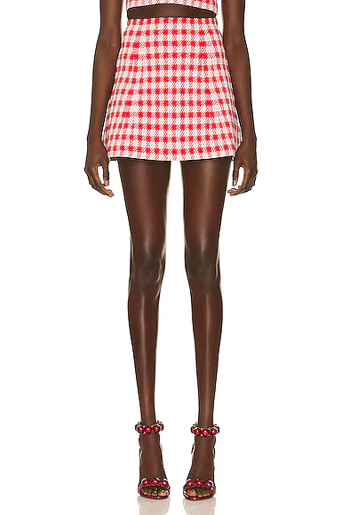 Check Mini Skirt Rouge & Rose
