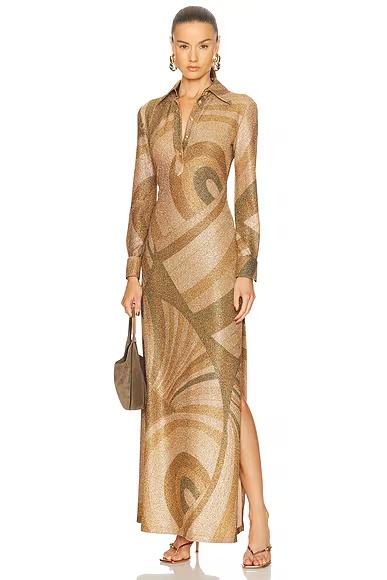 Long Sleee Dress Oro