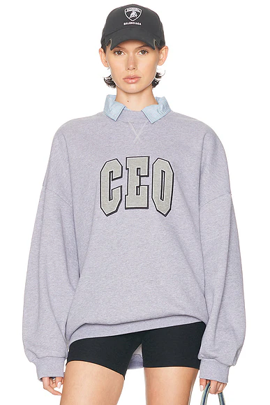 Shirt Crewneck Sweater Heather Grey