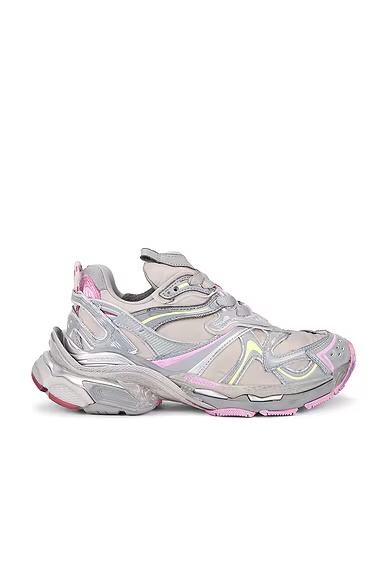 Runner 2 Sneaker Beige, Grey, Yellow, & Pink