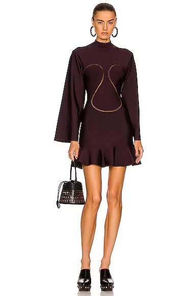 Skater Dress Aubergine