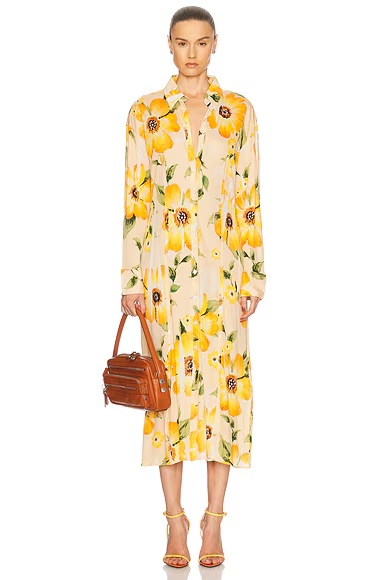Delga Dress Orange Multi