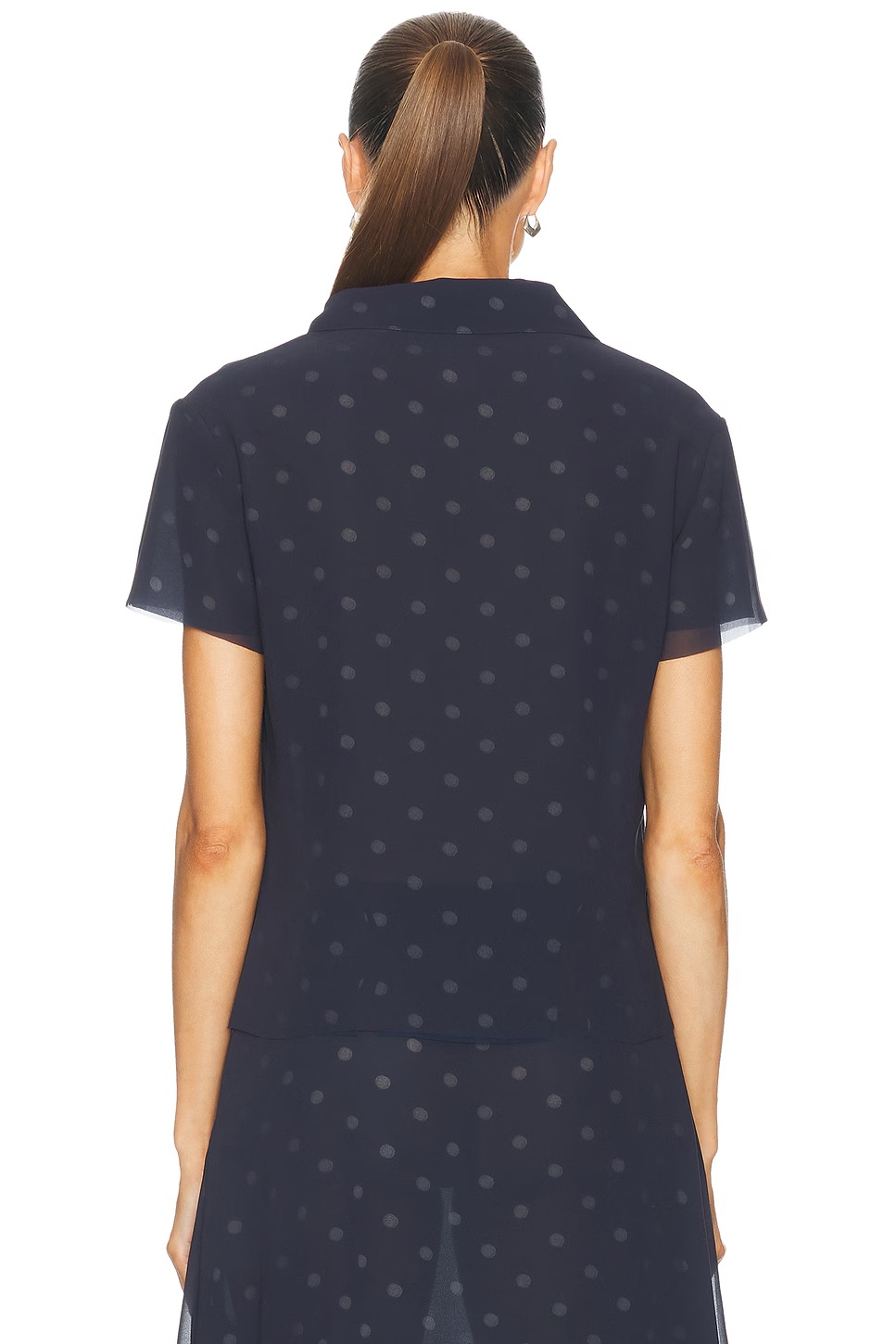 Takota Top Navy & White