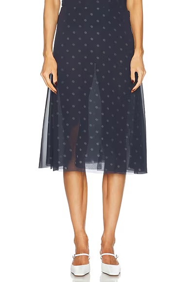 Iranee Skirt Navy & White