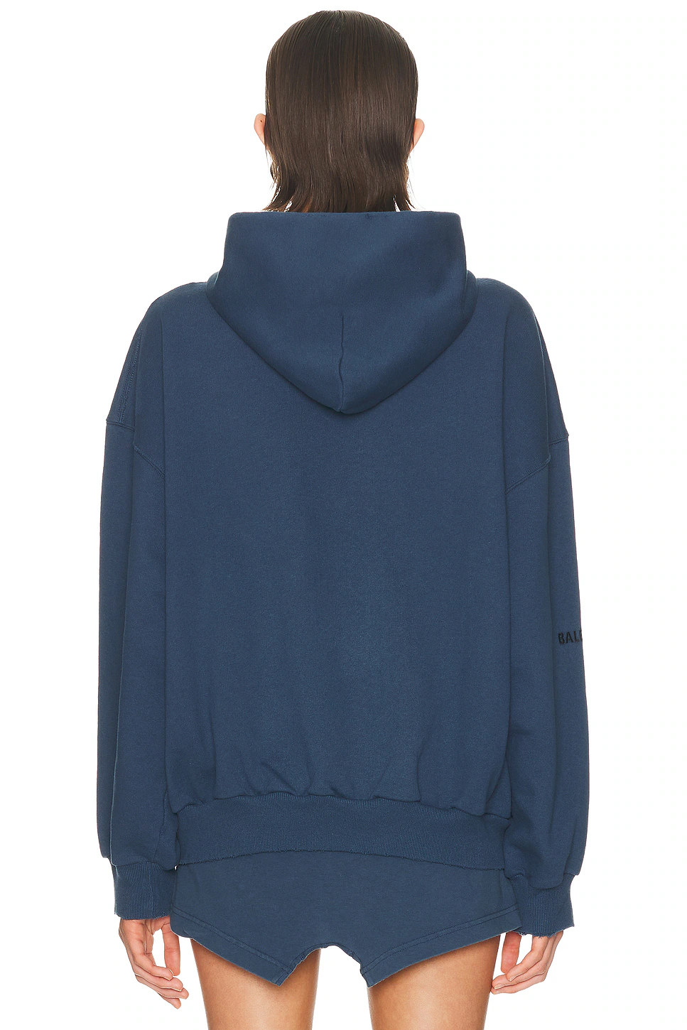 Shifted Zip Up Hoodie Dark Blue