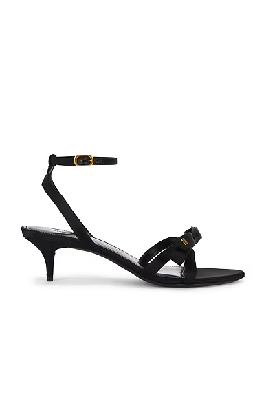 Nano Bow Sandal Black & Gold