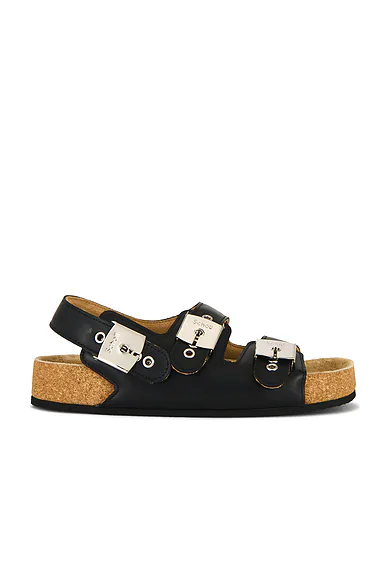 x Scholl Sandal Black & Silver