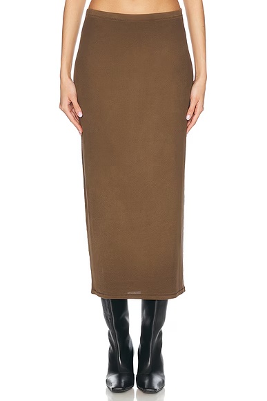 Esta Skirt Mud Brown