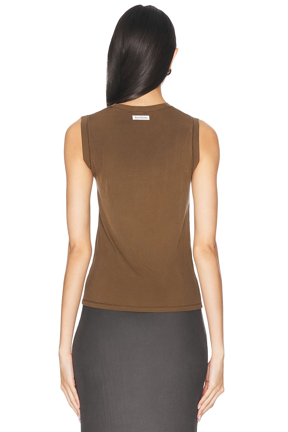 Etch Tank Top Mud Brown
