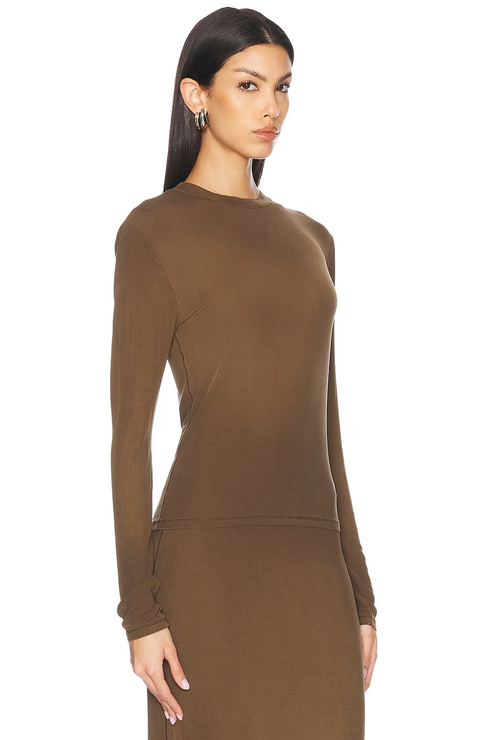 Erman Long Sleeve T-shirt Mud Brown