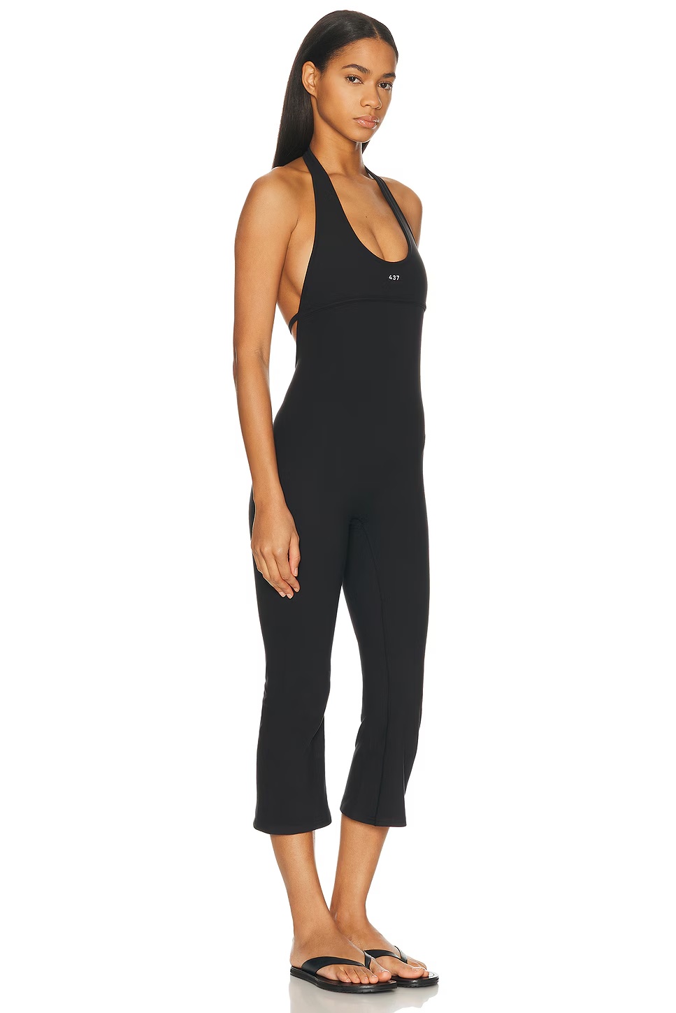 The Halter Onesie Black