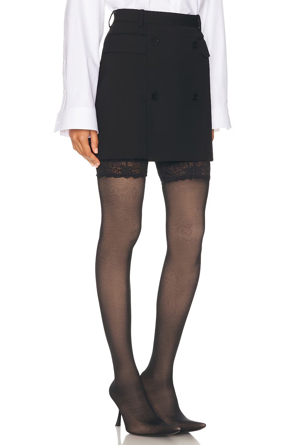 Tailored Mini Skirt Black