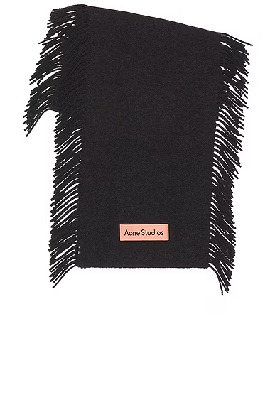 Mid Scarf Black Melange
