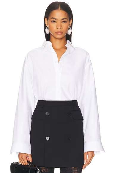 Semi Fitted Shirt White