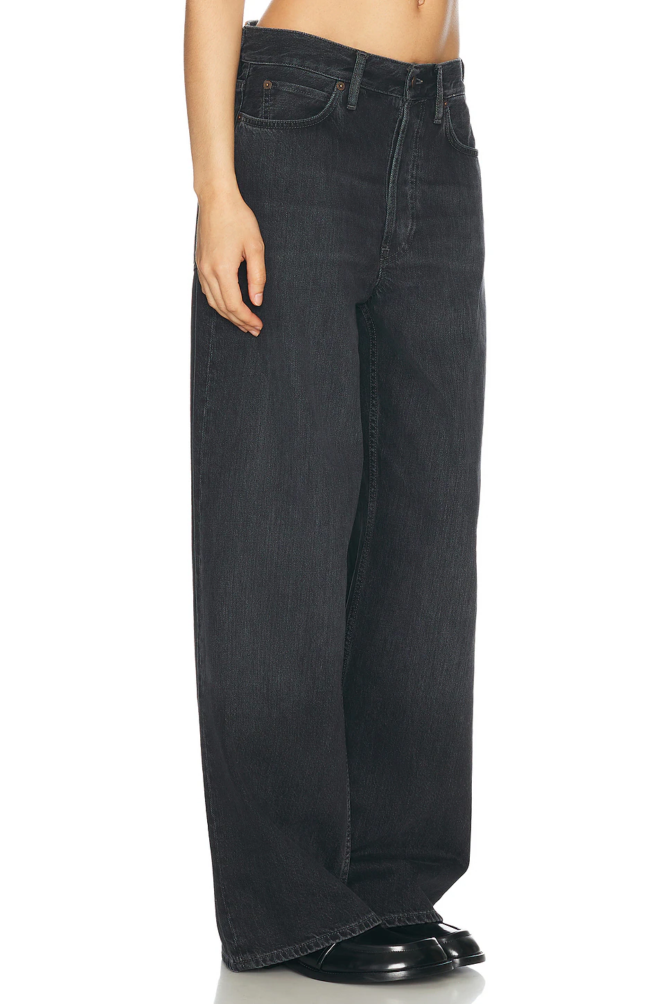1981 Vintage Wide Leg Jeans Black