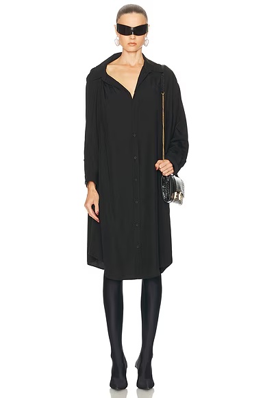 One Shoulder Dress Black
