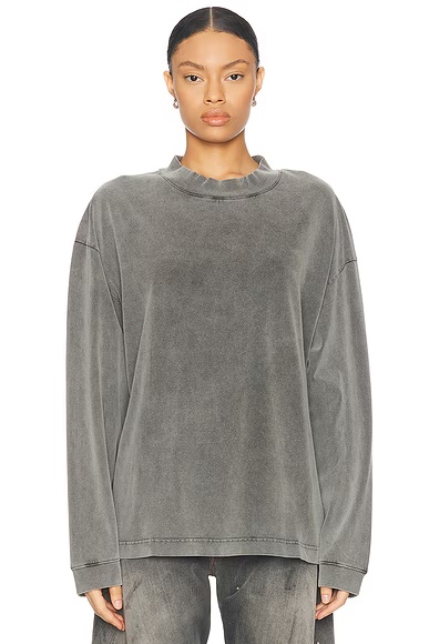 Enick Long Sleeve T-shirt Faded Black