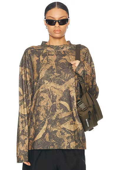 Enick Long Sleeve T-shirt Mud Brown Camo