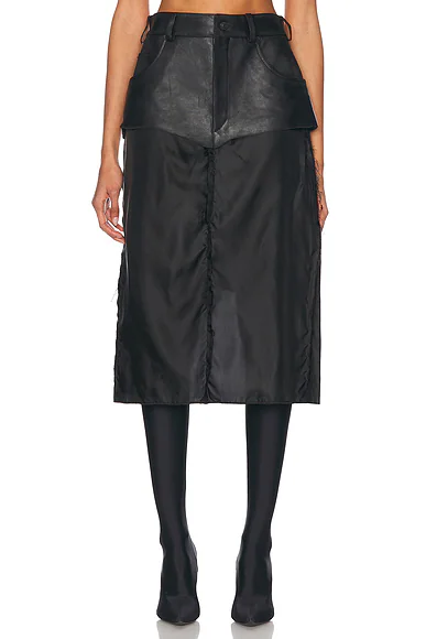 Ripped Off Skirt Black