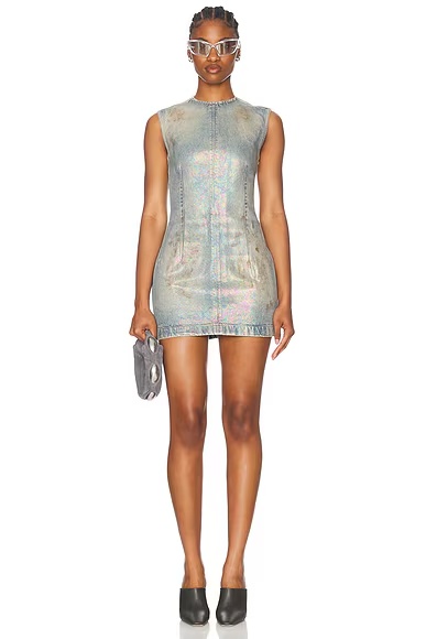 Devon Dress Mid Blue