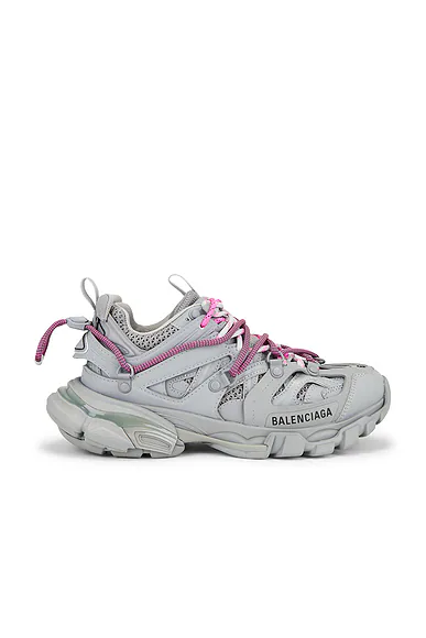Track Sneaker Grey & Pink