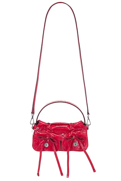 Multipocket Micro Crinkled Bag Red