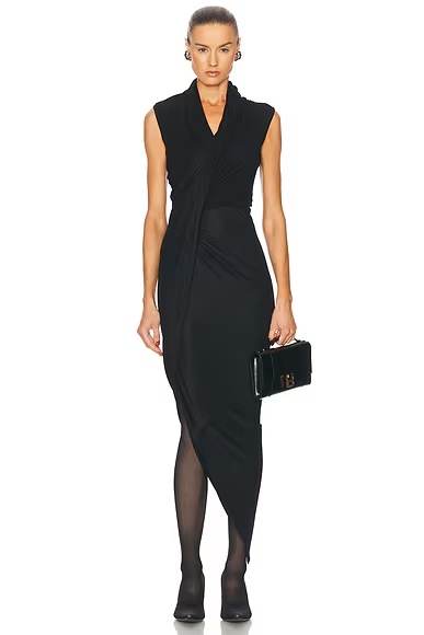 Draped Dress Black
