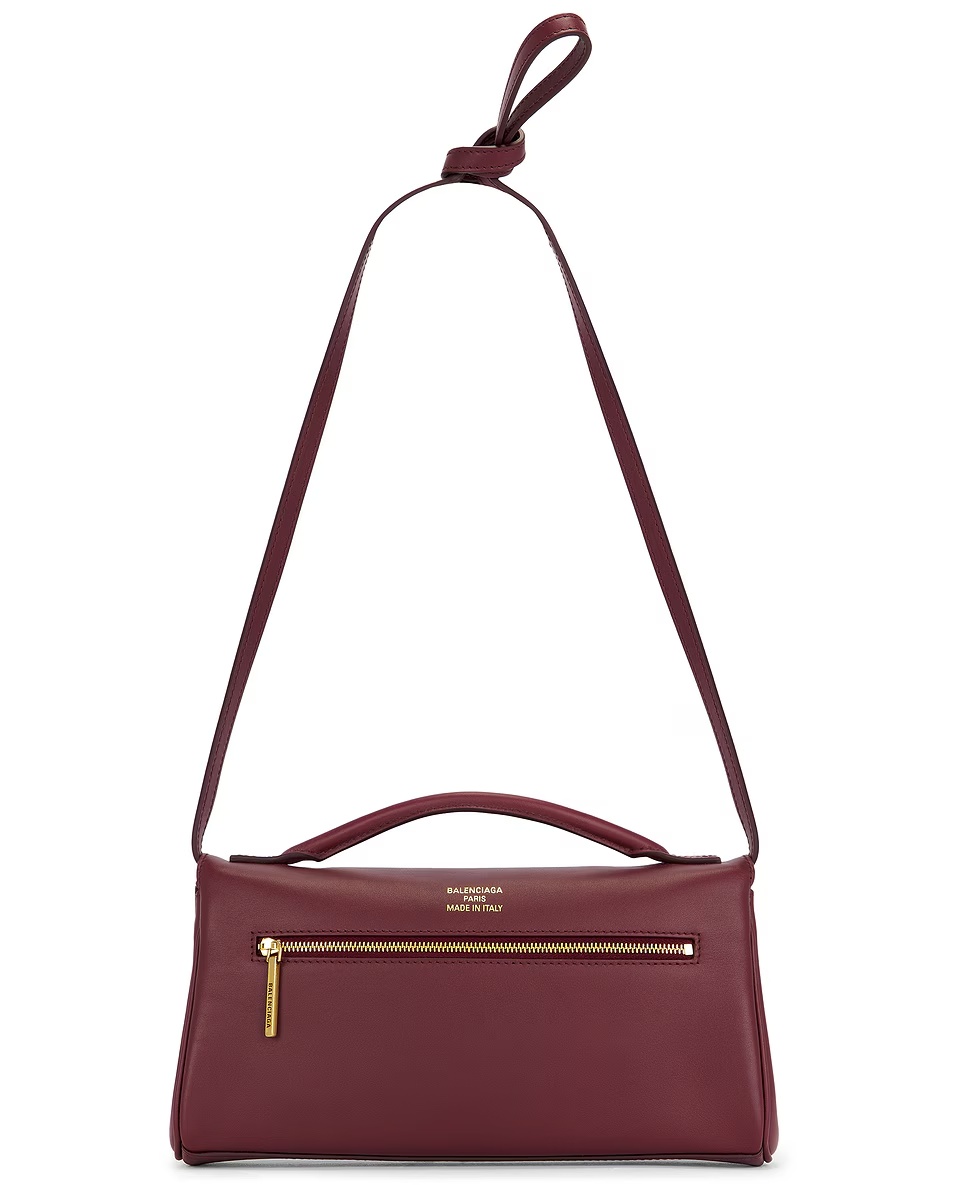 Bel Air Strap Clutch Bag Dark Burgundy