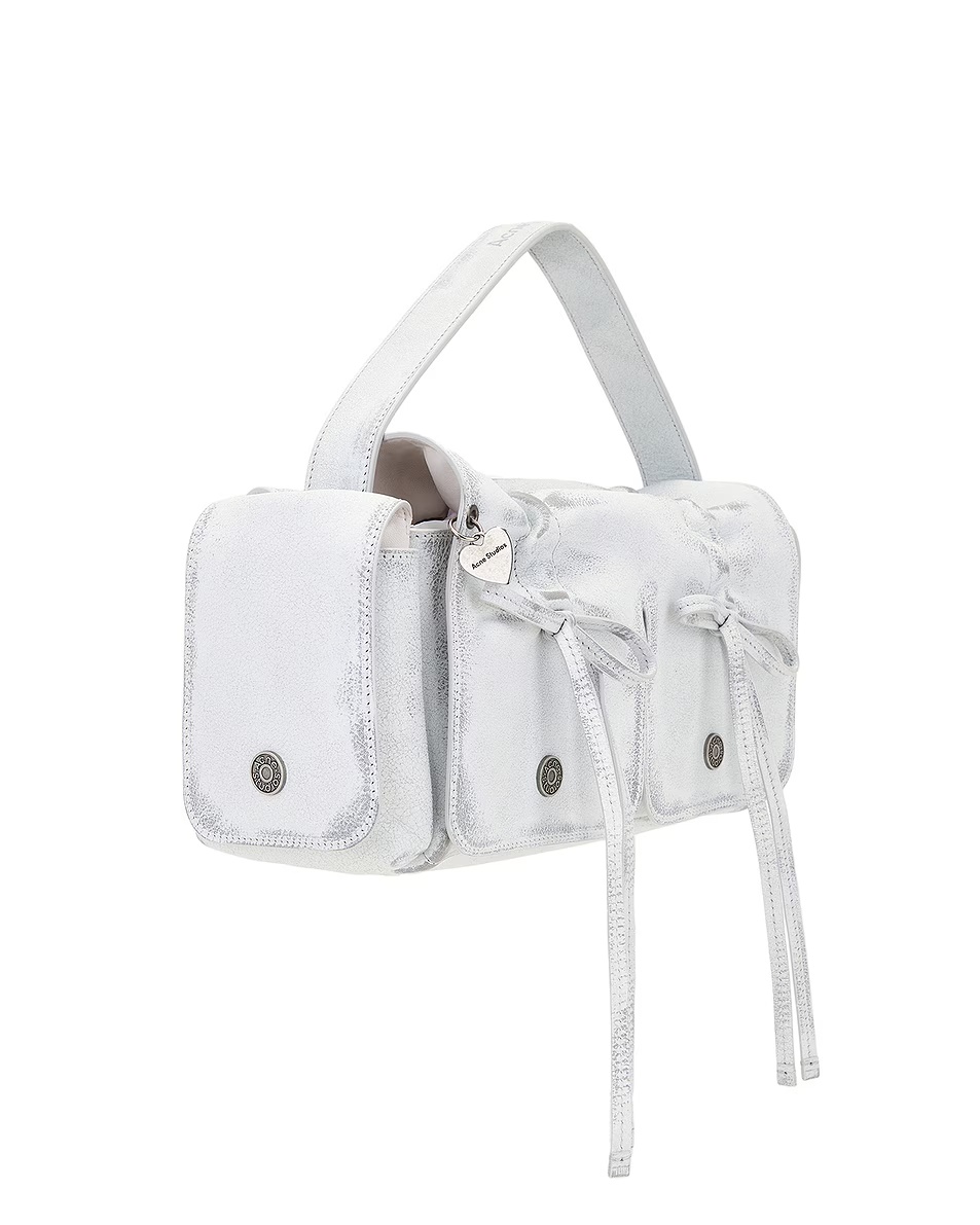 Multipocket Vintage Bag White & Grey