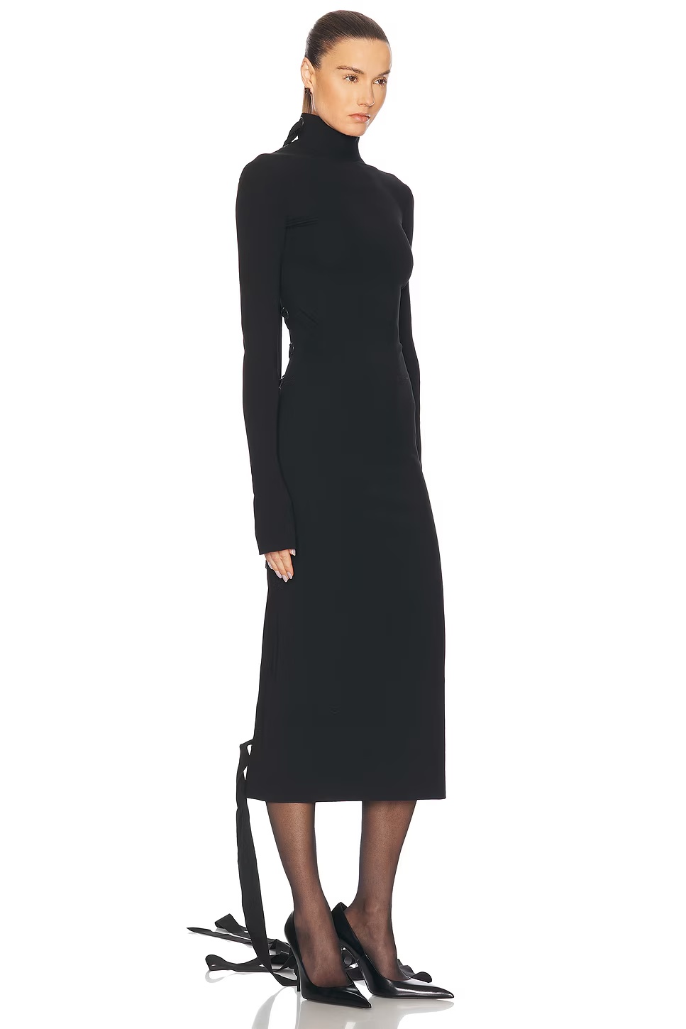 Backless Dress Black
