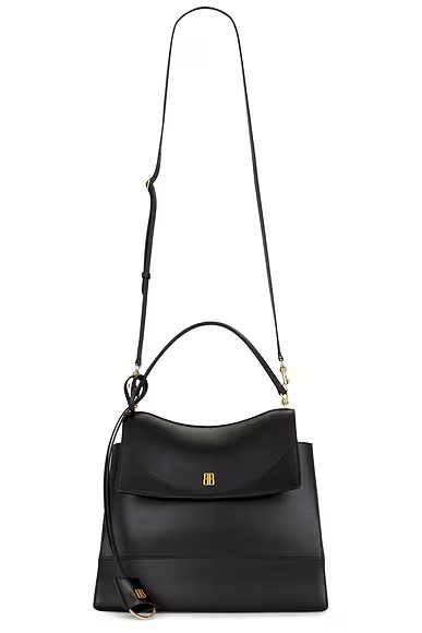 Nano Medium Top Handle Bag Black