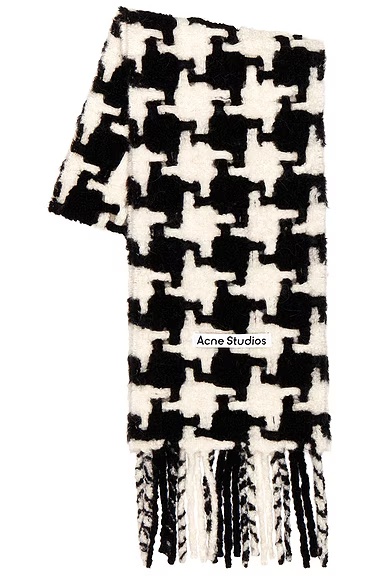 Vadik Scarf White & Black