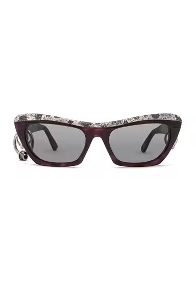Dielle Sunglasses Black Purple Grey & Dark Grey