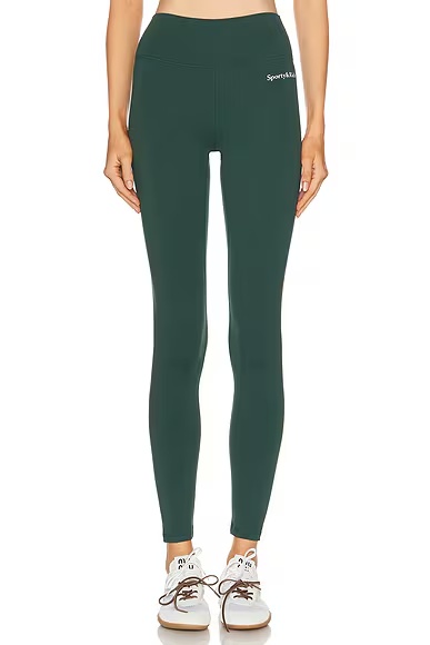 Serif Logo Legging Forest